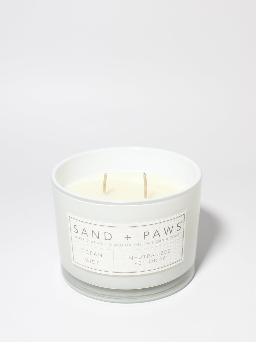 Premium Sand + Paws Ocean Mist 12 oz scented candle