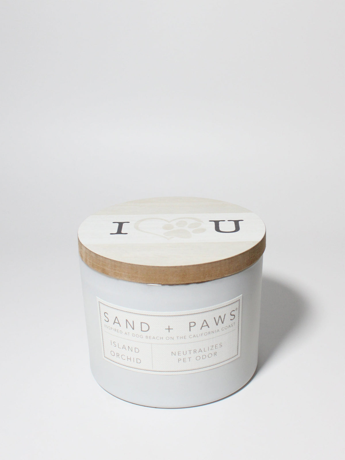 Premium Sand + Paws Island Orchid 12 oz scented candle