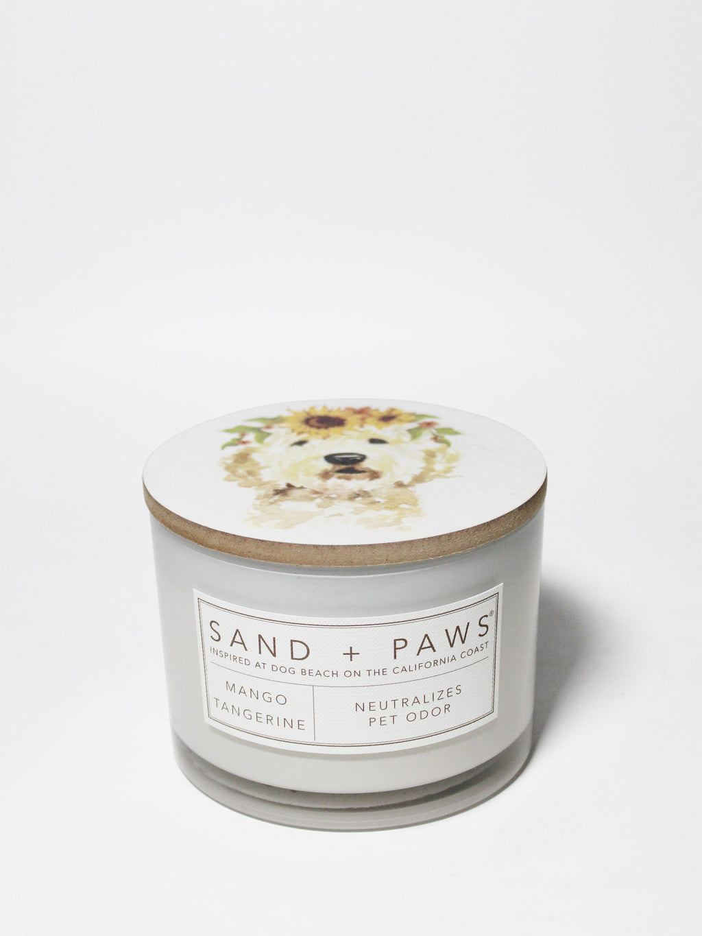 Premium Sand + Paws Mango Tangerine 12 oz scented candle