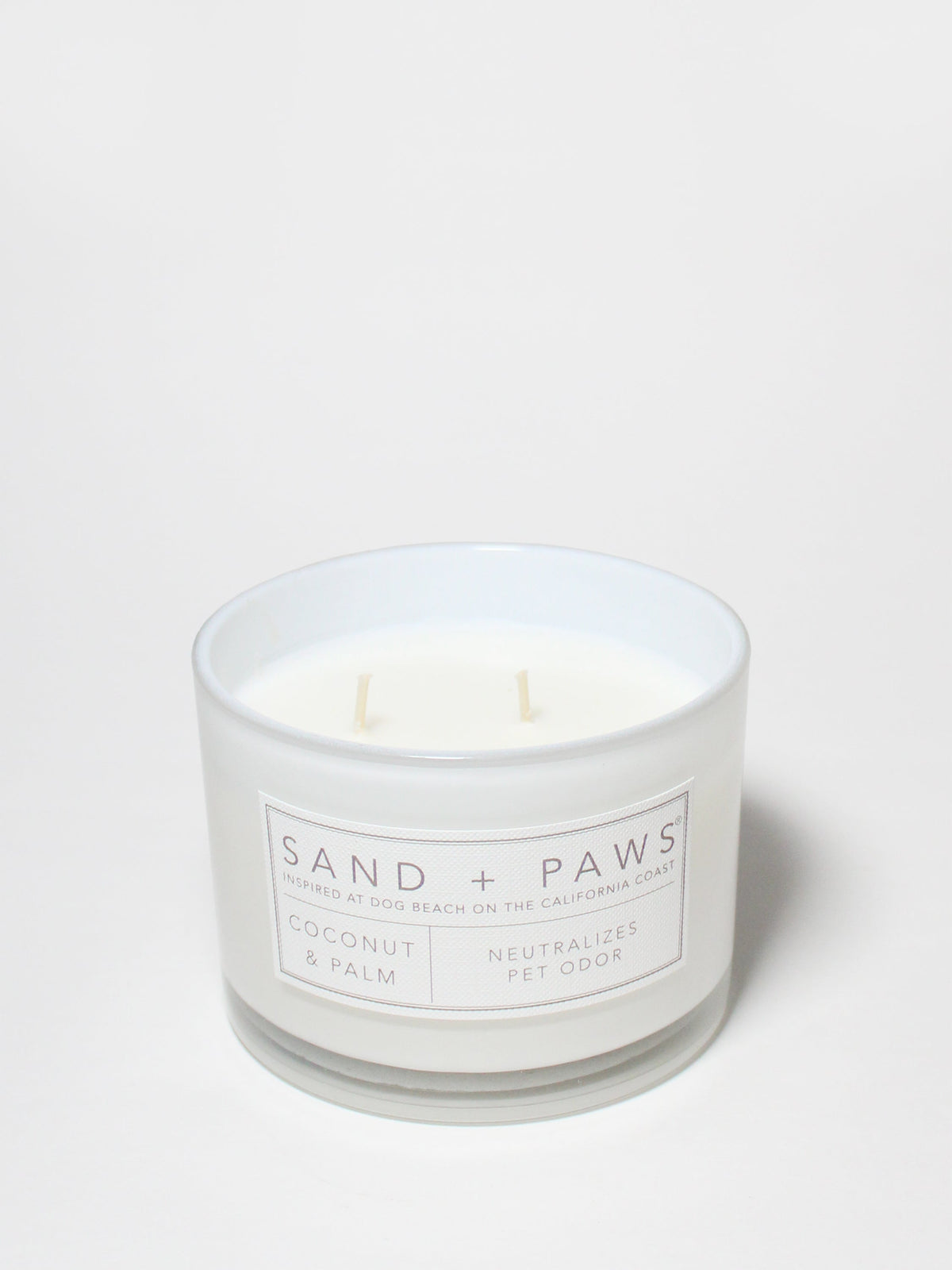Premium Sand + Paws Coconut & Palm 12 oz scented candle