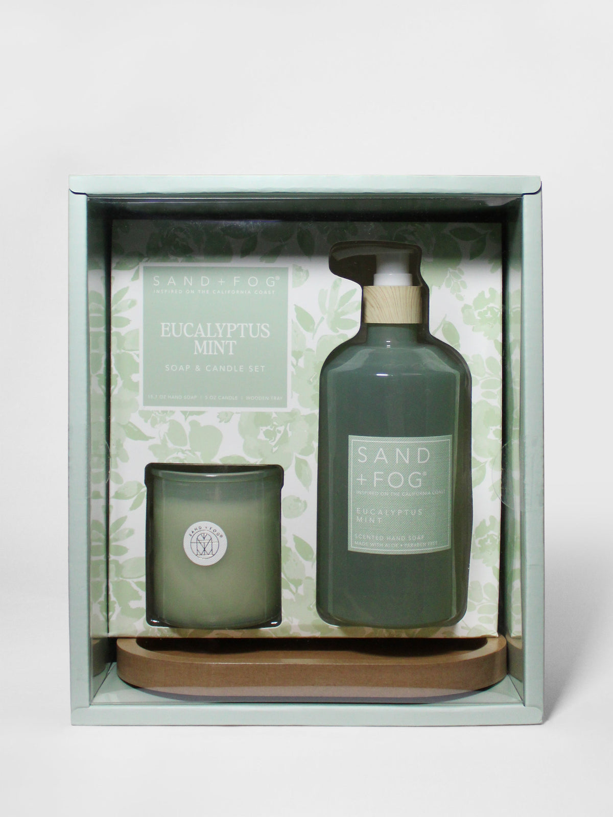 Premium Eucalyptus Mint Hand Soap & Candle Set
