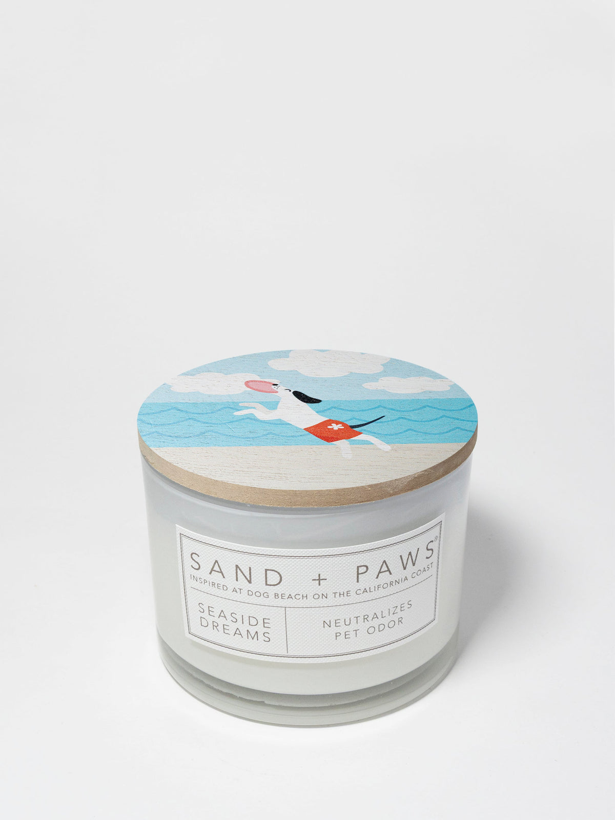 Premium Sand + Paws Seaside Dreams 12 oz scented candle