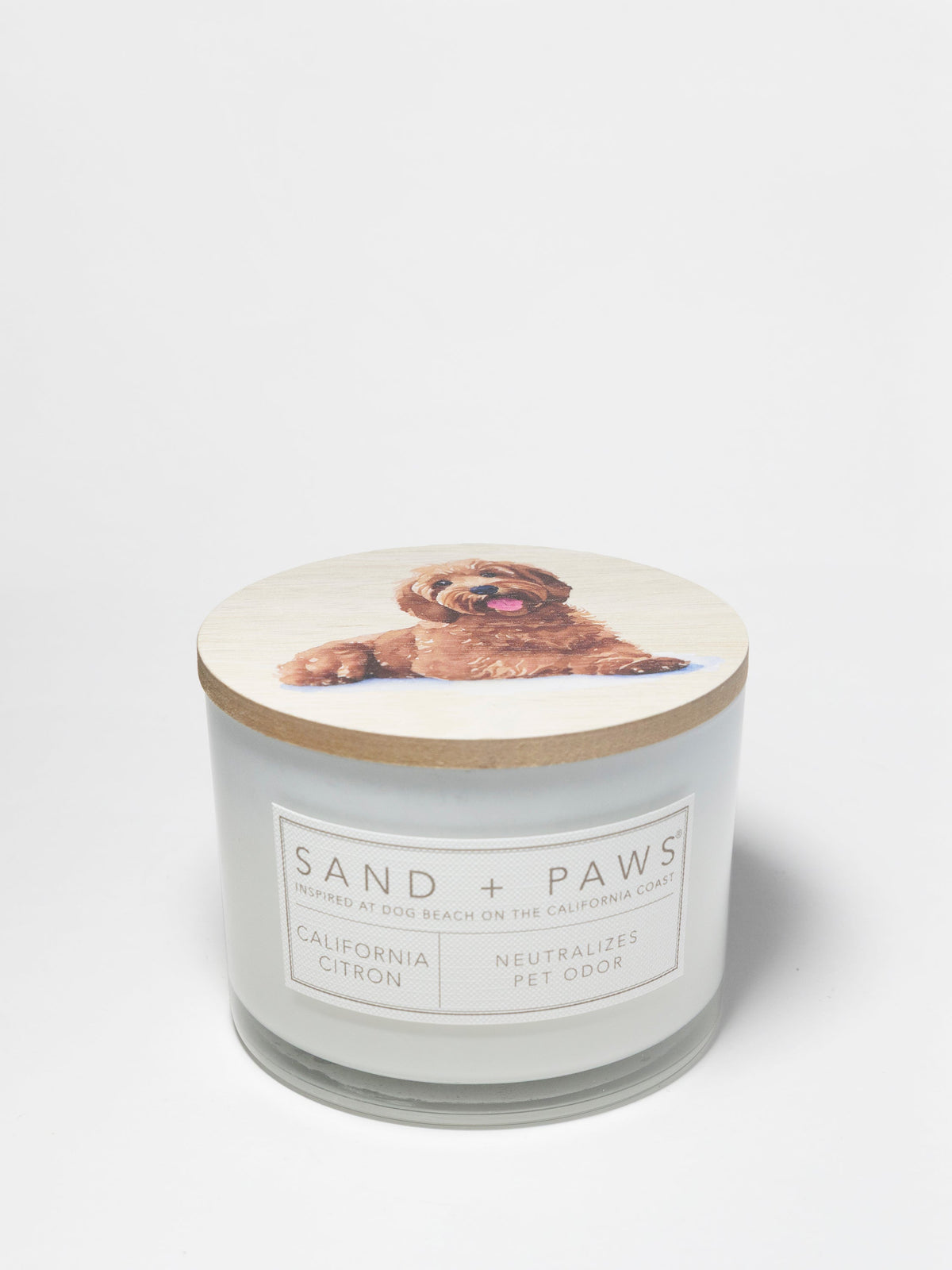 Premium Sand + Paws California Citron 12 oz scented candle