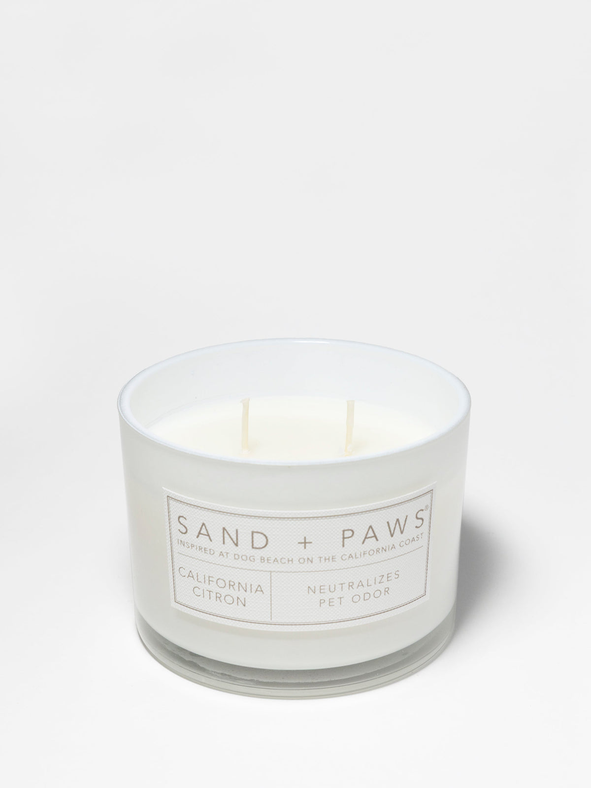 Premium Sand + Paws California Citron 12 oz scented candle