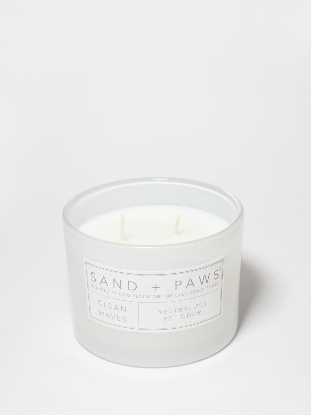 Premium Sand + Paws Clean Waves 12 oz scented candle